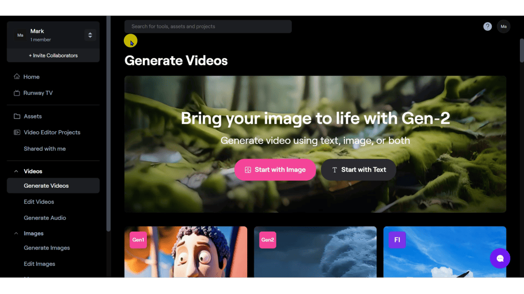 A screen shot of a website showing a variety of videos.