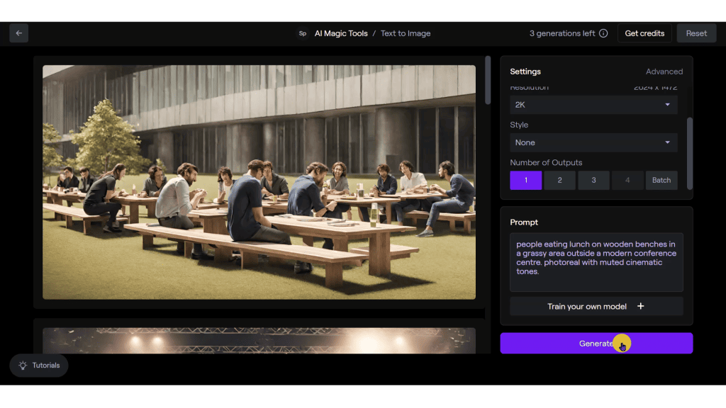 A photo of people sitting at a table on a computer screen.