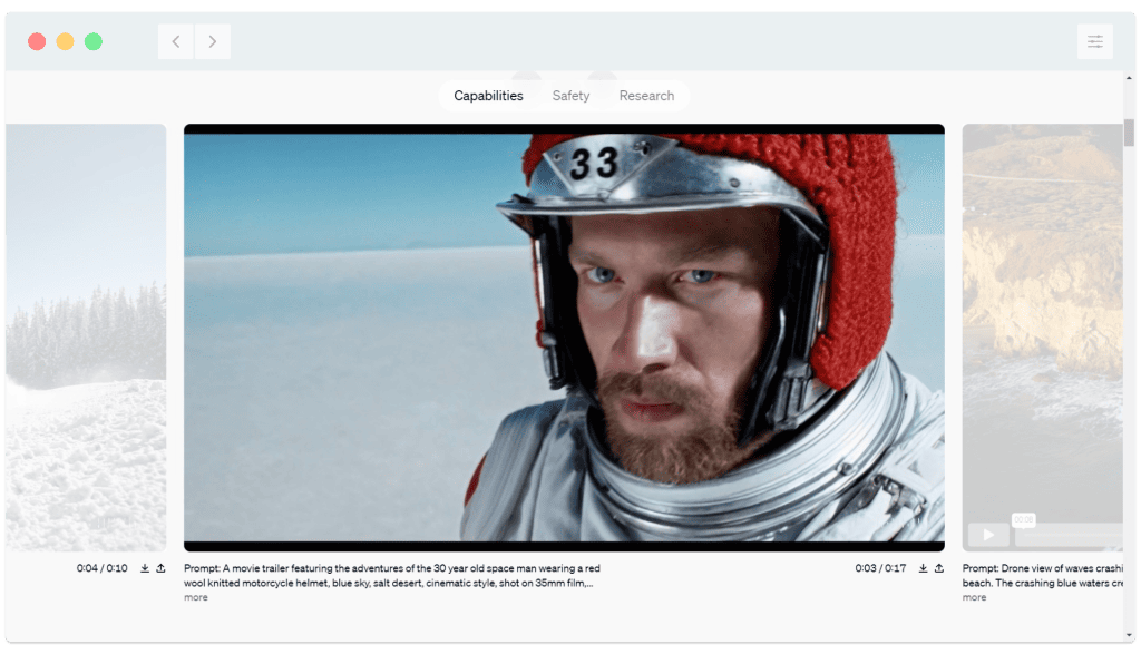 A photo of a man in a helmet on a computer screen.