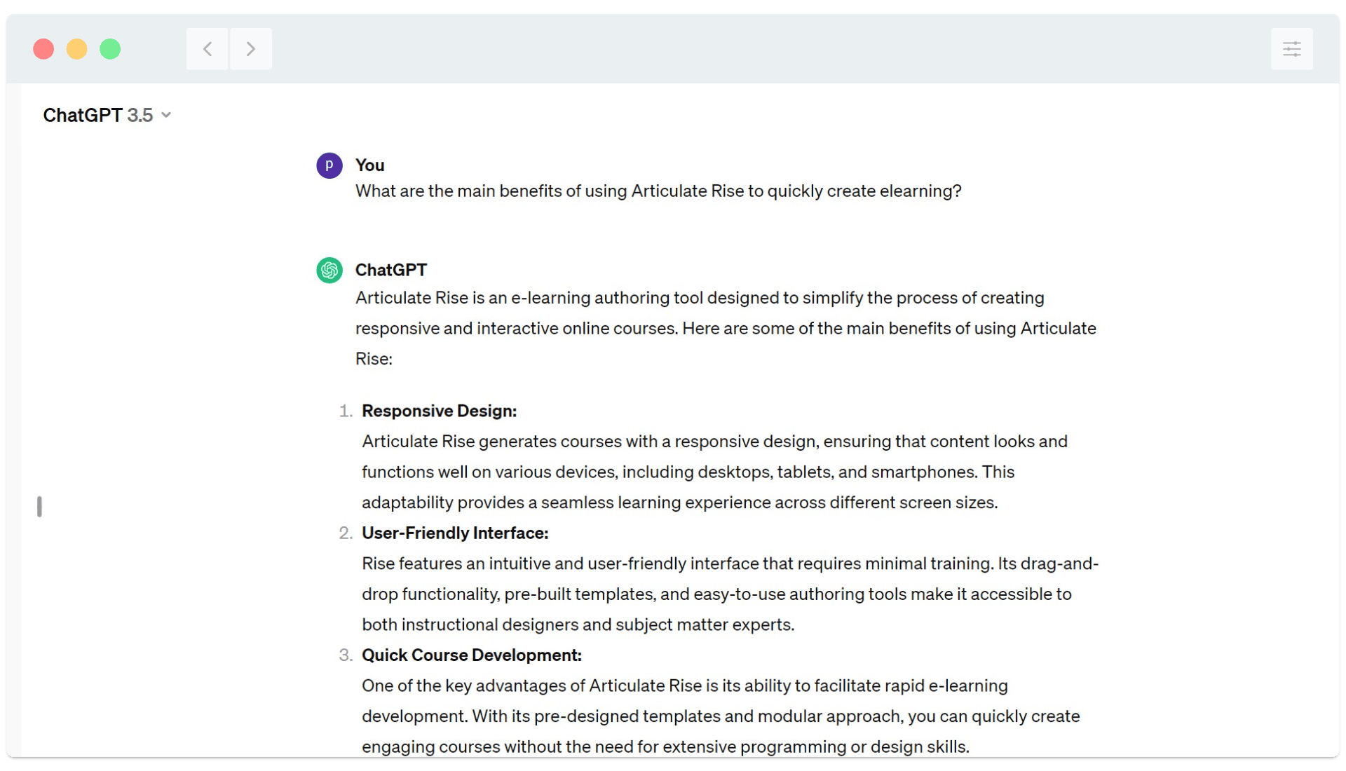 Rapid elearning content creation: Articulate RISE 360 explainer 4 of 6 ...