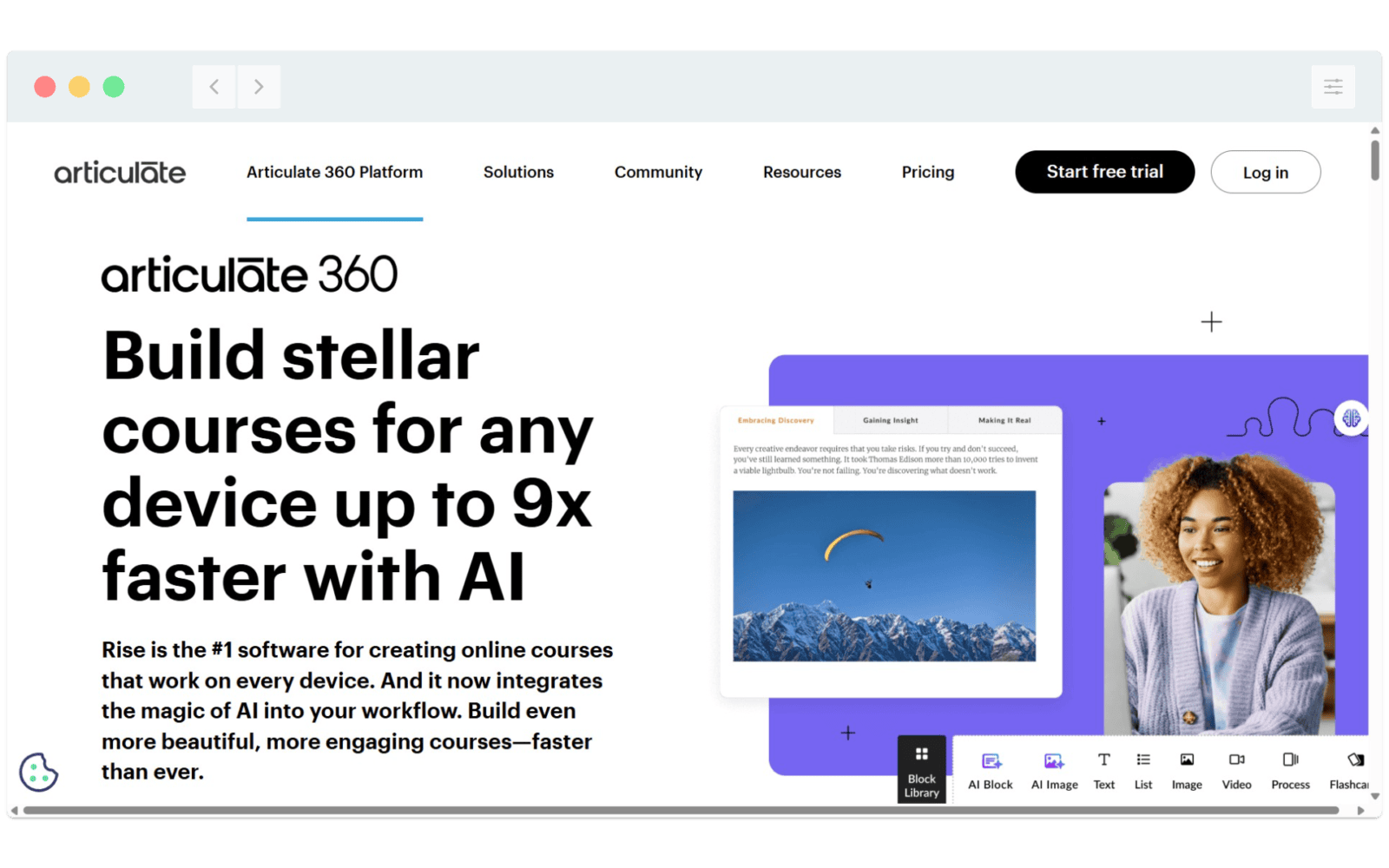 Rapid elearning content creation: Articulate RISE 360 explainer 6 of 6 ...