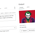 A digital illustration of the Joker with green hair and white face, next to bold yellow text reading "MOVIE VILLAINS" on a red background.