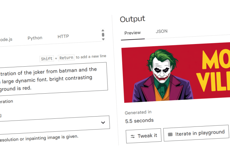 A digital illustration of the Joker with green hair and white face, next to bold yellow text reading "MOVIE VILLAINS" on a red background.